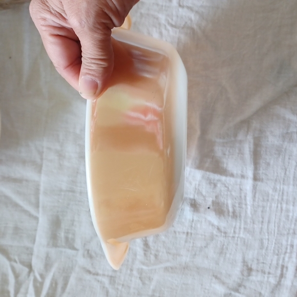 Fire King Peach Lustre Baking Dish 1 Qt #436 - Picture 3 of 5